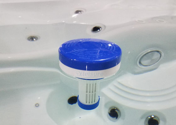 Floating Spa Hot Tub Dispenser for 1 Inch Bromine or Chlorine Tablets, Premium Adjustable Chemical Floater, 13 Settings