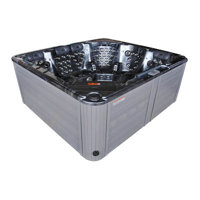 Banheira de hidromassagem para natação ao ar livre grande Shwim Spa com 4 assentos e 2 espreguiçadeiras de corpo inteiro Portátil para festas e massagem relaxante